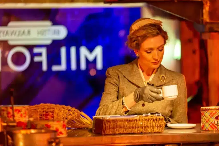 Immersive dining production of Noël Coward’s Still Life at Drury Lane