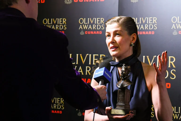 Rosamund Pike Confronts Audience Phone Use During Inter Alia at Wyndham’s