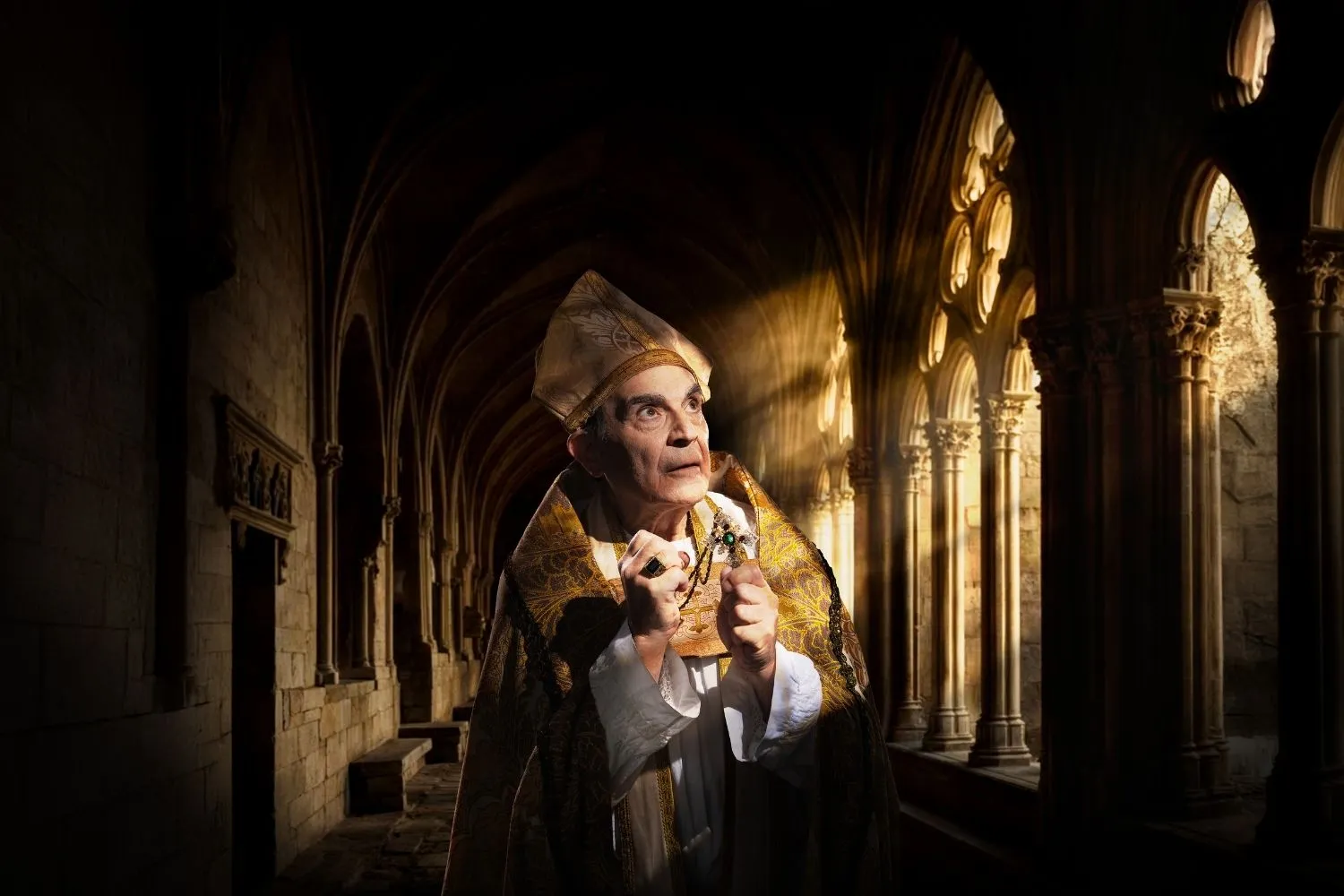 david suchet to lead orange trees murder in the cathedral revival